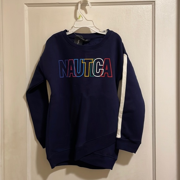 NWT NAUTICA sweatshirt girls S 7 - Picture 1 of 5